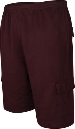KAM Mens Jersey Terry Cargo Shorts - Red - 6XL (KJ300003806XLU00)