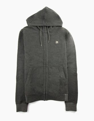 C.P. Company Mens CP Company Chest Badge Felpa Hoody Dark Grey - Size: 44/Regular