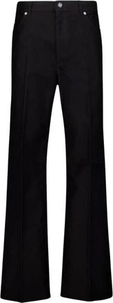 Ferragamo Heren, Broeken, Zwart, Maat: M Katoen