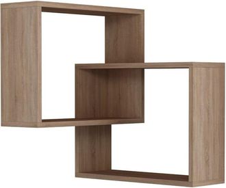 Decortie Decortie - Estantería de esquina de pared 2 estantes H68 cm - Ring