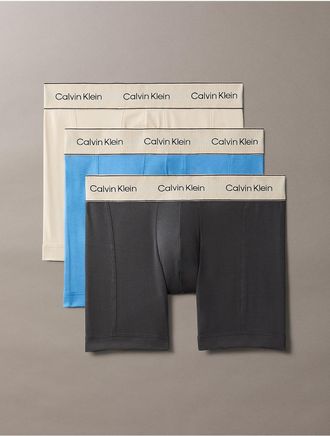 Calvin Klein Mens Heritage Cotton Stretch 3-Pack Boxer Brief - Multi - XL
