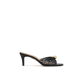 Kazar Stiletto Mules - Dames - Muiltjes - Zwart - 37 EU - Leer - Schoenen