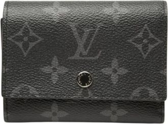 Louis Vuitton Pre-owned Tri-Fold Portemonnee - Heren - Vintage Accessoires - Zwart - ONE Size - Leer - Vintage