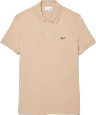 Lacoste Original L.12.12 Slim Fit Polo - Heren - Polos - Beige - S - Katoen - Tops