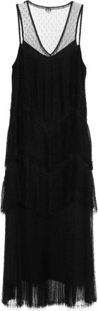 Twin-Set Abito midi plissettato - Nero