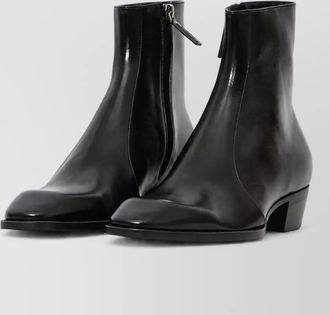 Saint Laurent leather ankle boots