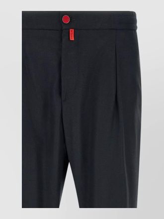 Kiton wool tapered trousers