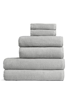 Parachute Soft Rib Bath Essentials in Light Grey at Nordstrom, Size Bath Sheet