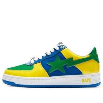 A Bathing Ape Bape Sta Yellow Blue 1I80-191-004-YG