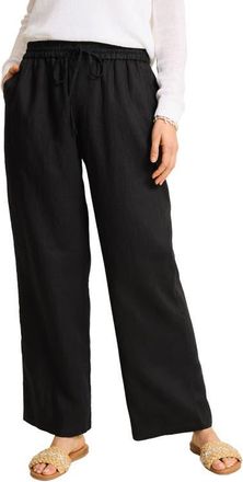 Tommy Bahama Two Palms Easy Linen Drawstring Pants in Black at Nordstrom, Size X-Small