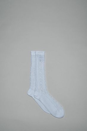Valentino Perforated Cotton Socks with V-Logo