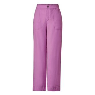 Street One Dames, Broeken, Paars, Maat: XL L30