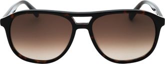 Banana Republic bruine SF Havana-zonnebril met lens