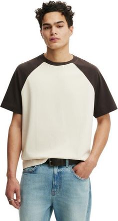 Cotton On Mens Box Fit T-Shirt in Oat Bitter Brown at Nordstrom, Size X-Large