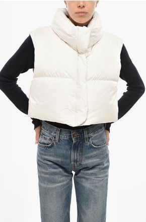 Bacon Crop RAMON Down Vest with Hidden Buttoning size Xs