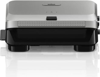 Braun Grill Gofrera Sanwicher 3 En 1 800w Braun Sm5006 Snackmaker Con Set De Placas Gofres Y Grill Silver