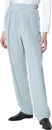 Blaz&eacute; Milano Tomo Pants - Dames - Straight fit broeken - Blauw - XS - Leer - Broeken