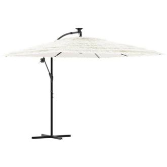 vidaXL Sombrilla De Jard&iacute;n Con Poste De Acero Blanca 269x269x235 Cm Vidaxl