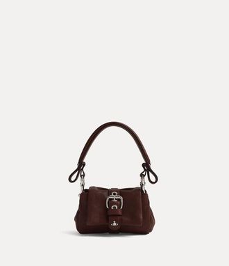 Vivienne Westwood Hazel Treasure Charm Handbag Supple Leather Chestnut
