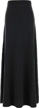 Balenciaga Graphite Wool Skirt