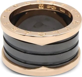 Bulgari Anello B.zero1 B in oro rosa 18 carati anni 2010 - Nero