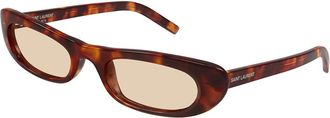 Saint Laurent SL 557 SHADE 008 Womens Sunglasses Tortoiseshell Size 53
