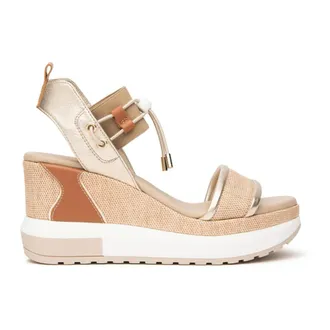 Nero Giardini Schoenen, Dames, Veelkleurig, 39 EU, Leer, Sandalen met hoge hak