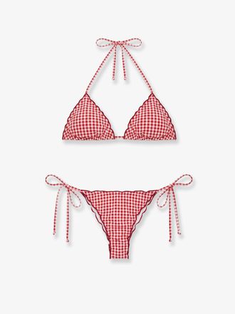 MC2 Saint Barth Bikini Sagitami in nylon con motivo vichy - MC2 SAINT BARTH - gender_Woman