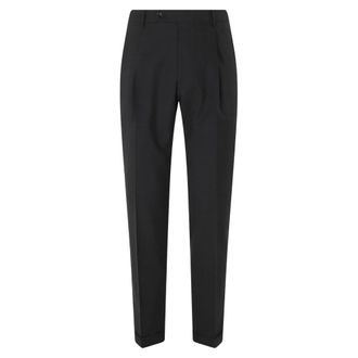 Berwich Broeken, Heren, Zwart, M, Wol, Retrolong Broek