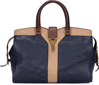 Saint Laurent Pre-owned Womens Cabas Y-Line Handbag - Blue/Navy - One Size