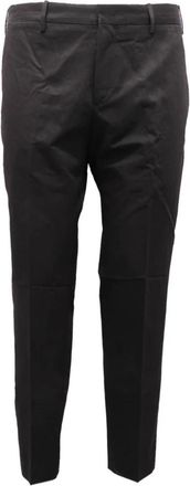 PT01 Katoen/Linnen Broek Rebel Fit Model - Heren - Slim Fit Broeken - Zwart - L - Katoen - Broeken