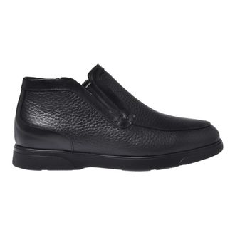 Baldinini Ankle Boots, male, Black, 12 UK, Black tumbled leather slip-ons