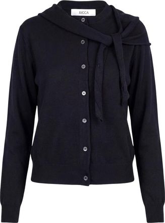 Jucca Cardigan - Dames - Vesten - Zwart - M - Wol - Truien & Vesten