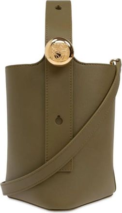 Loewe Olive Pebble mini bucket bag