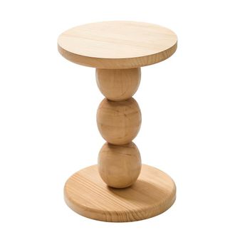 Nordlys Mesa auxiliar redonda en madera de pino