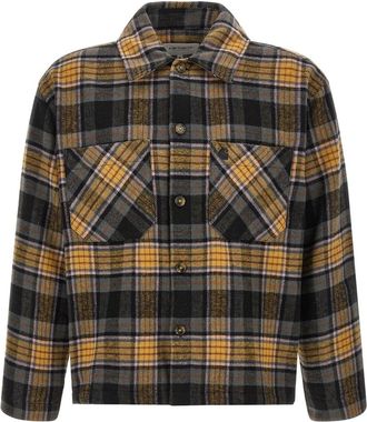 Carhartt Work in Progress Yellow Boxy Plaid Shirt