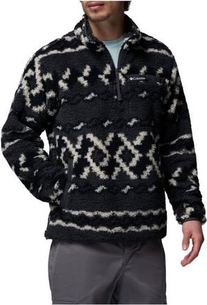 Columbia Rugged Ridge High Pile Half Zip Fleecepullover f&uuml;r Herren | schwarz