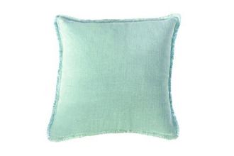 Anaya with Love Mint Green Soft Linen Euro Pillow 26x26 with Down Insert at Nordstrom