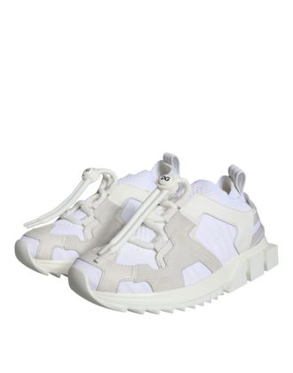 Dolce & Gabbana Womens White Mesh Sorrento Trekking Sneakers Shoes