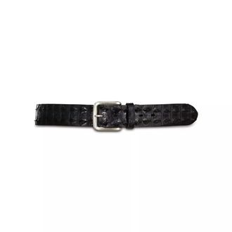 Fausto Colato Gürtel - Gürtel aus Krokodil-Leder - Gr. 110 - in Blau - für Damen