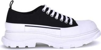 Alexander McQueen Tread Slick Lace Up - Heren - Sneakers - Zwart - 42 1/2 EU - Leer - Schoenen