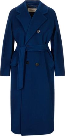 Max Mara Madame Coat - female - Max Mara - Belted Coats - Blue - S - Coats