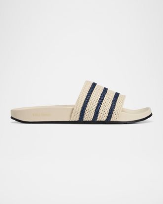 adidas x Wales Bonner Mens Adilette Leather Slide Sandals
