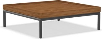 Houe LEVEL-LEVEL 2 Couchtisch, 81 x 81 cm, Bambus / dunkelgrau
