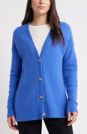 Caslon Alpaca Blend Cardigan in Blue Dazzle at Nordstrom Rack, Size X-Small