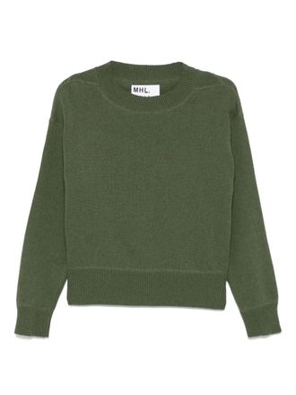 Margaret Howell Guernsey sweatshirt - women - Cotton - L - Green