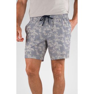 Tailor Vintage Hybrid 4-Way Stretch Swim Shorts in Blue Fog Gazebo at Nordstrom Rack, Size Small