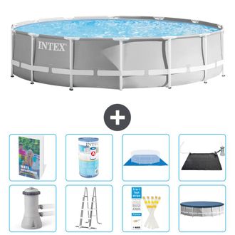 Intex Piscina Prism Frame Redonda - 427x107 Cm - 9-piezas S619