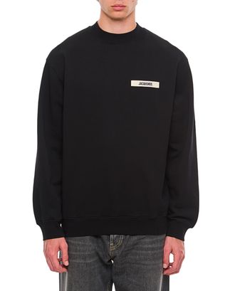 Jacquemus Black Le Gros Grain Crewneck Sweatshirt