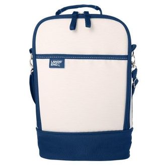 Lands End Medium Wine Cooler Bag with 2 BPA-Free Glasses, Insulated Wine Bag for Travel in Navy at Nordstrom